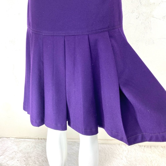 Collectors Vintage Thierry Mugler Wool Pleat Skirt Made in Italy - Picture 4 of 8